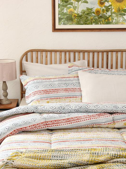 Blue Cotton Meghwal Single Comforter | Blanket For Bedroom