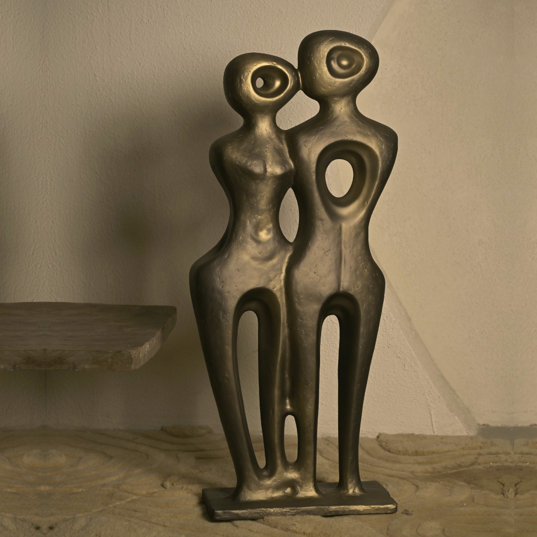 Tomo Sculpture - Bronze Gold