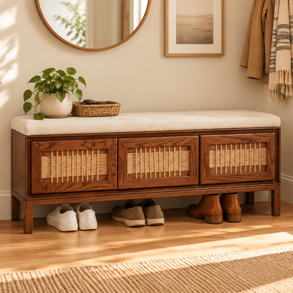 Kanso Entryway Shoe Bench