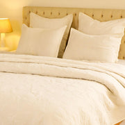 Adara Off-White Bedspread | Cotton Voile