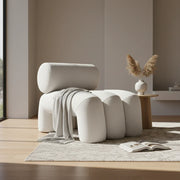 Designer Upholstered Accent Chair | Modern Fabric Lounge Chair for Living Room