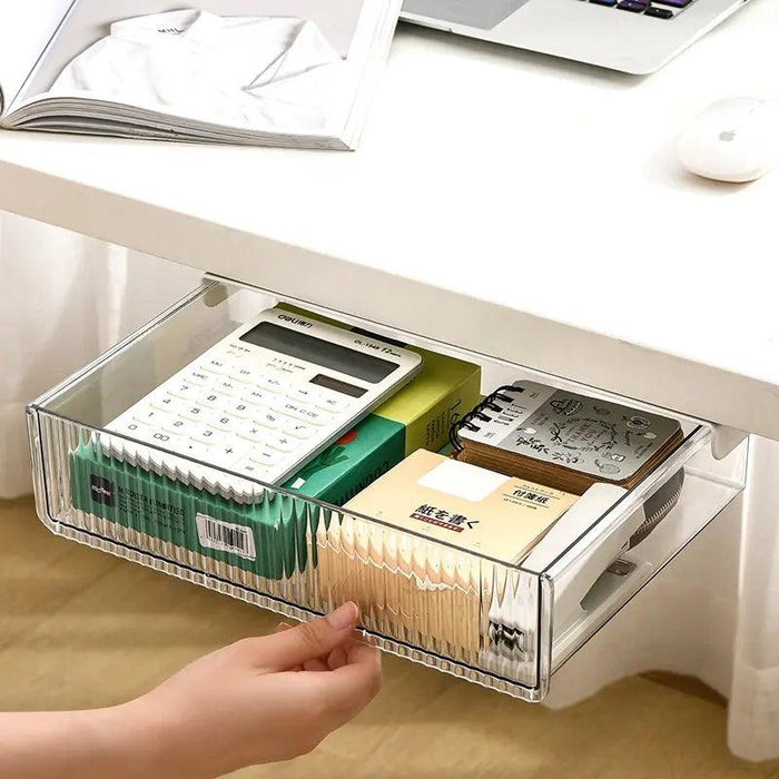 Under Desk Hidden Ready to Stick Drawer | Under Drawer Organizer