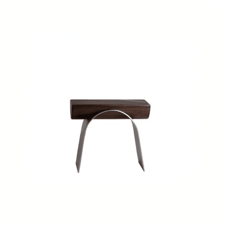 Dune Stool | Mango Wood Aluminum