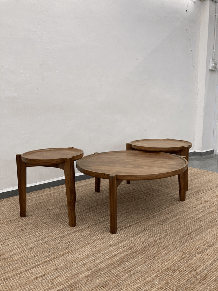 Waldo Coffee tables - Set of 3 | Solid teak wood