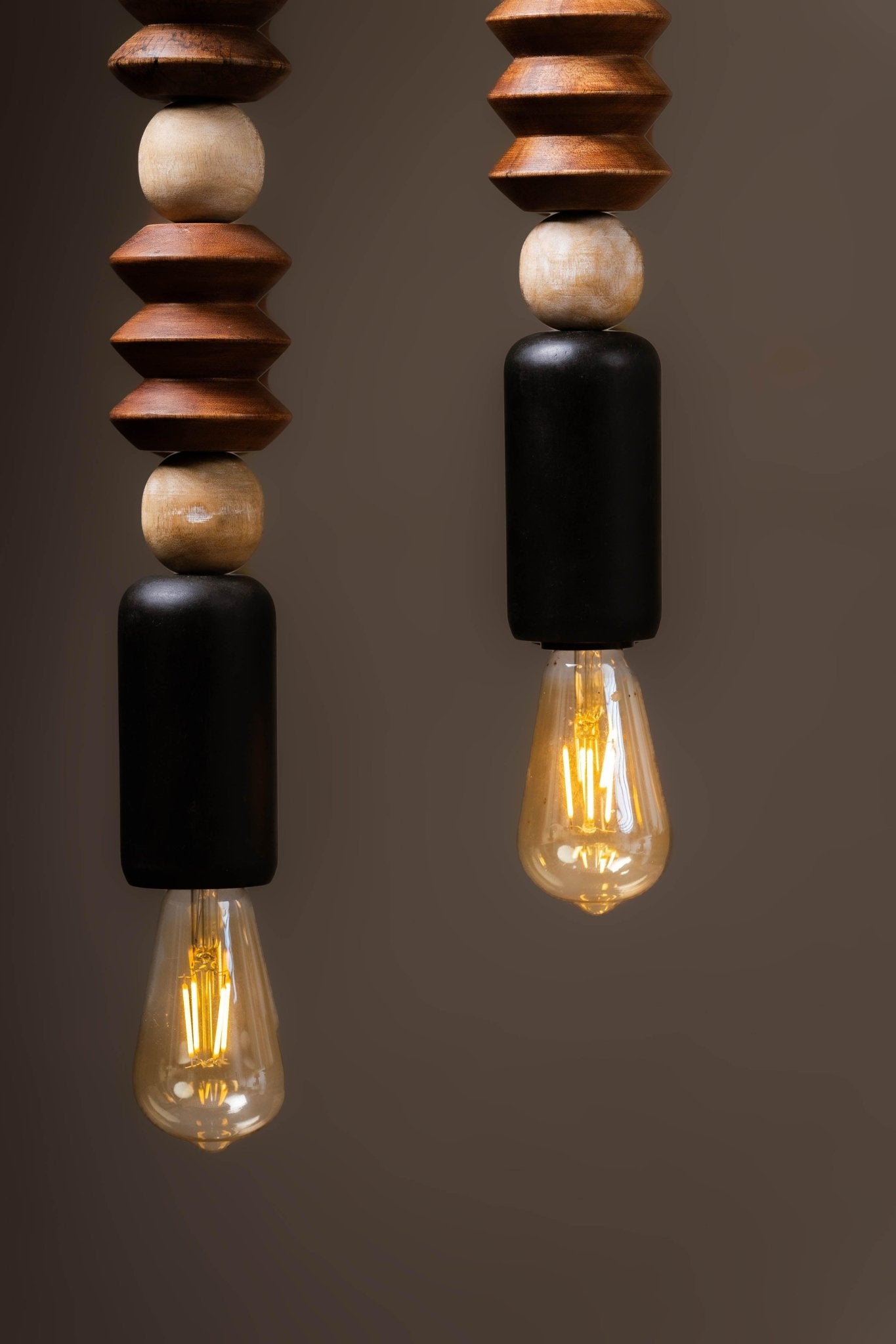 Rustic Glow Pendant Light - Set of 2