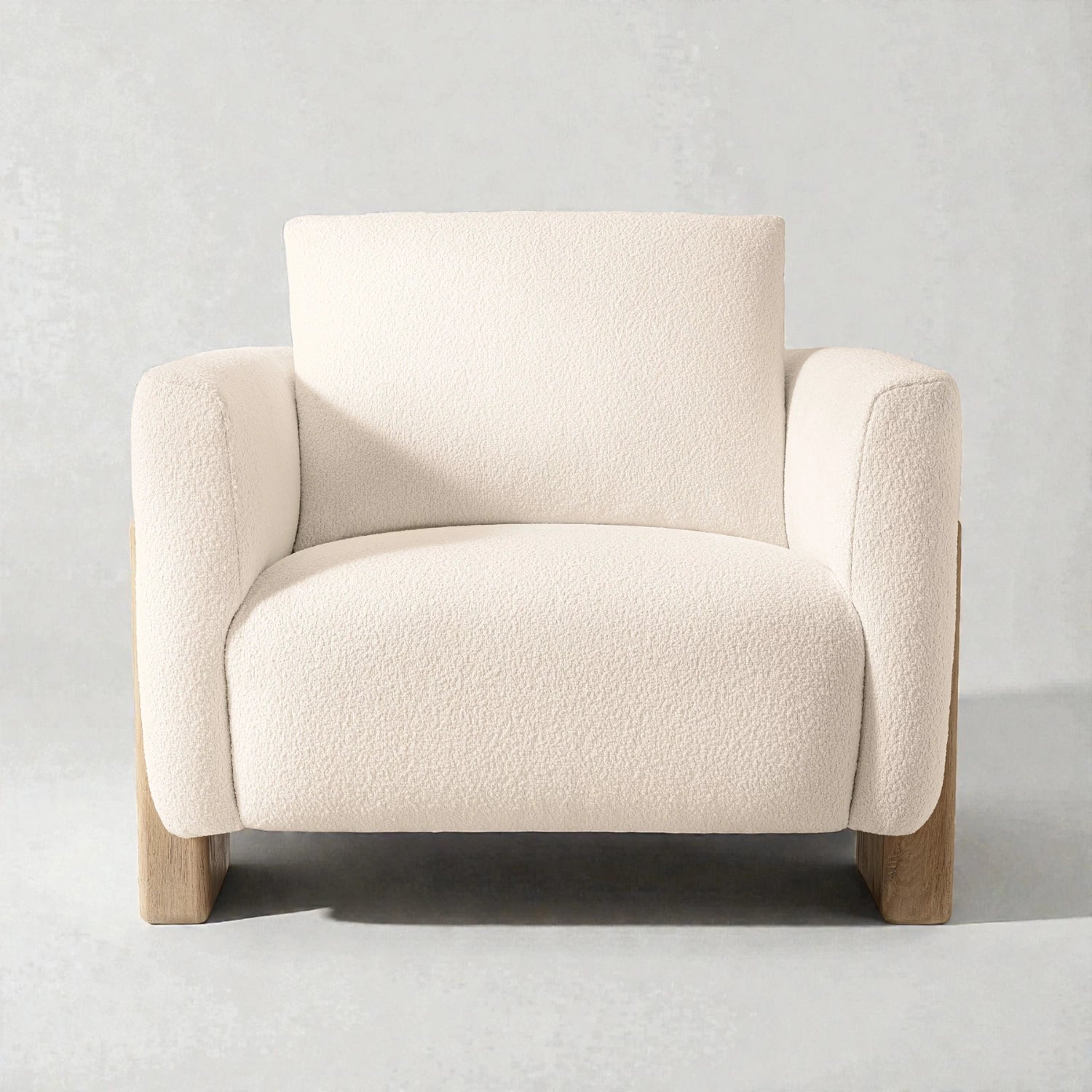 Omen Armchair | Solid Oak Wood & Fabric Upholstery Chair