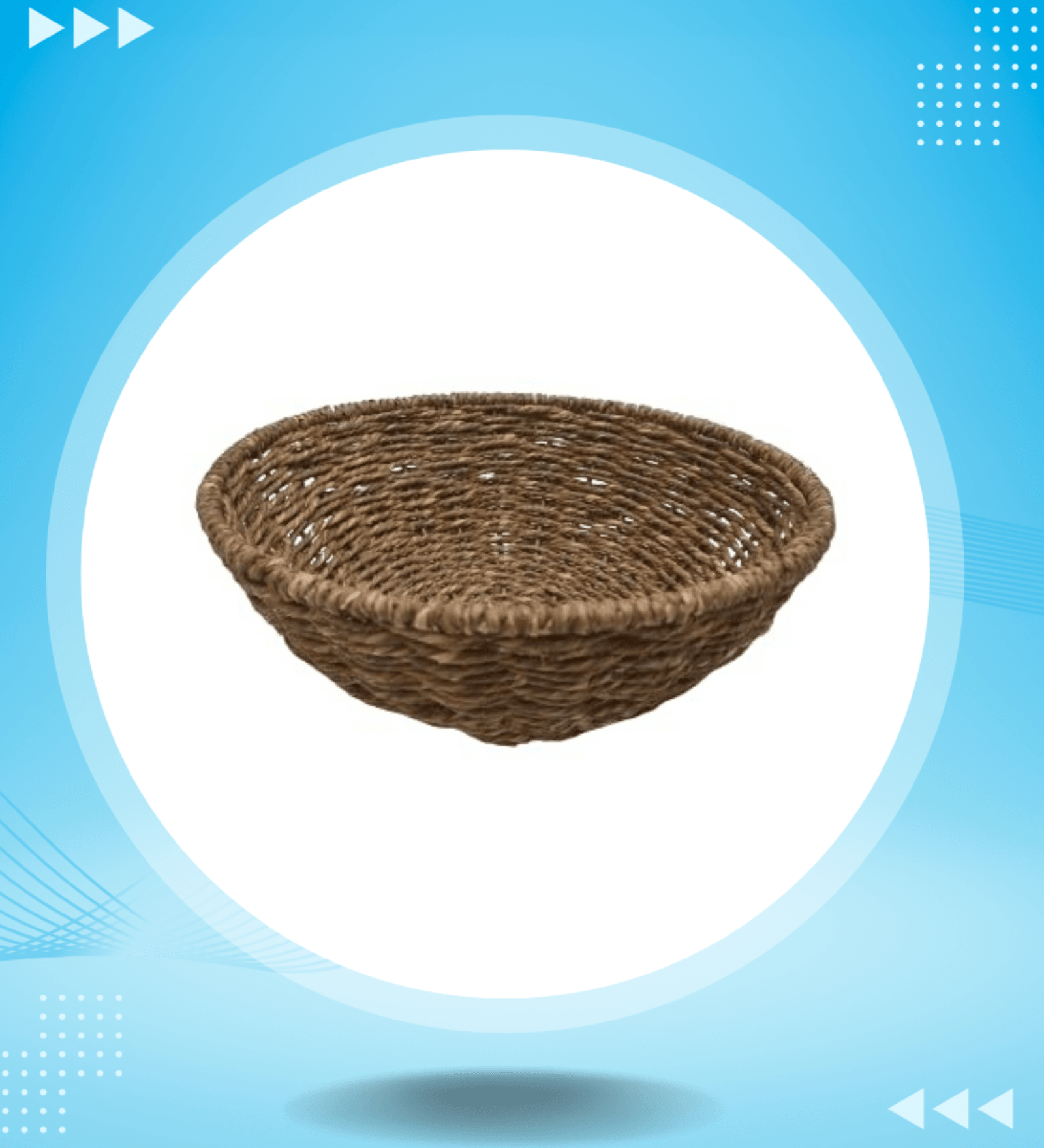 Jute-Woven Metal Frame Basket – Storage for Vegetables, Fruits, and Kitchen Essentials