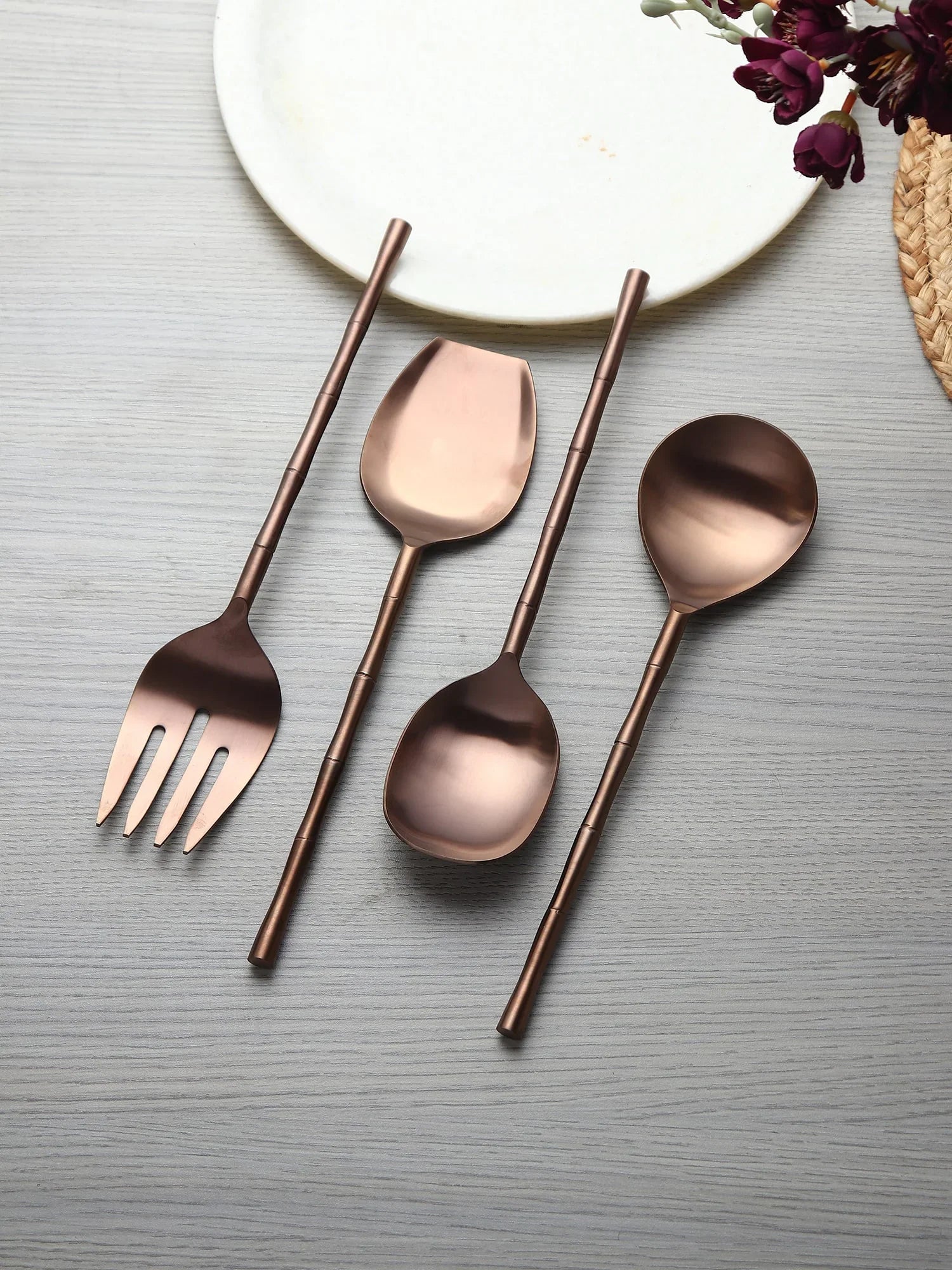 Bamboo Elegance Serving Set
