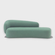 Brevane Fabric Upholstery & Teak Wood Base Daybed/Chaise