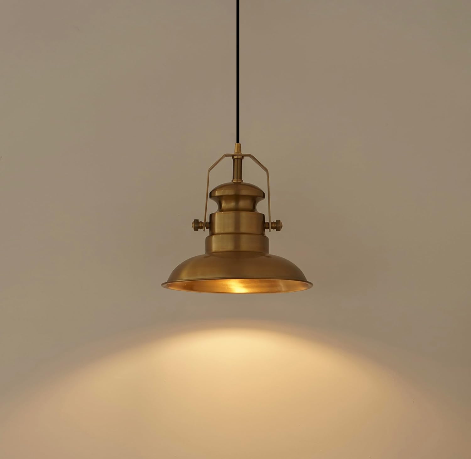 Sailors Metal Pendant Hanging Light Black Polished Hanging lamp for Indoor & Outdoor Usage| Ceiling Light for Cafes, Restaurants & Industrial Use