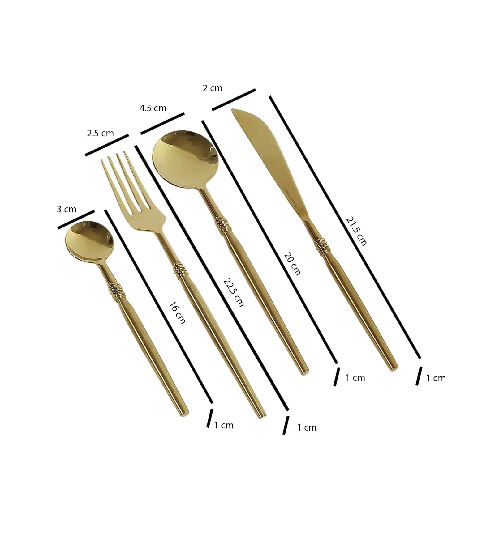 Juno Cutlery Set Gold