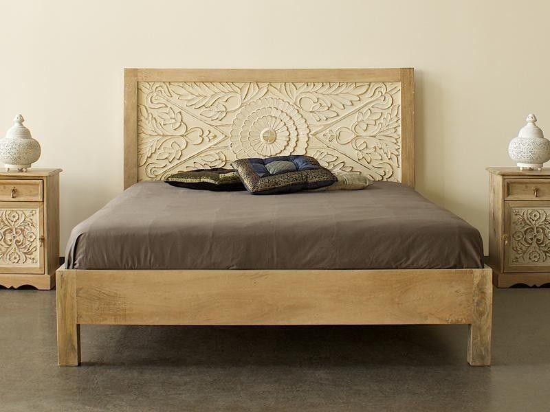 Novel Carved Wooden Bed