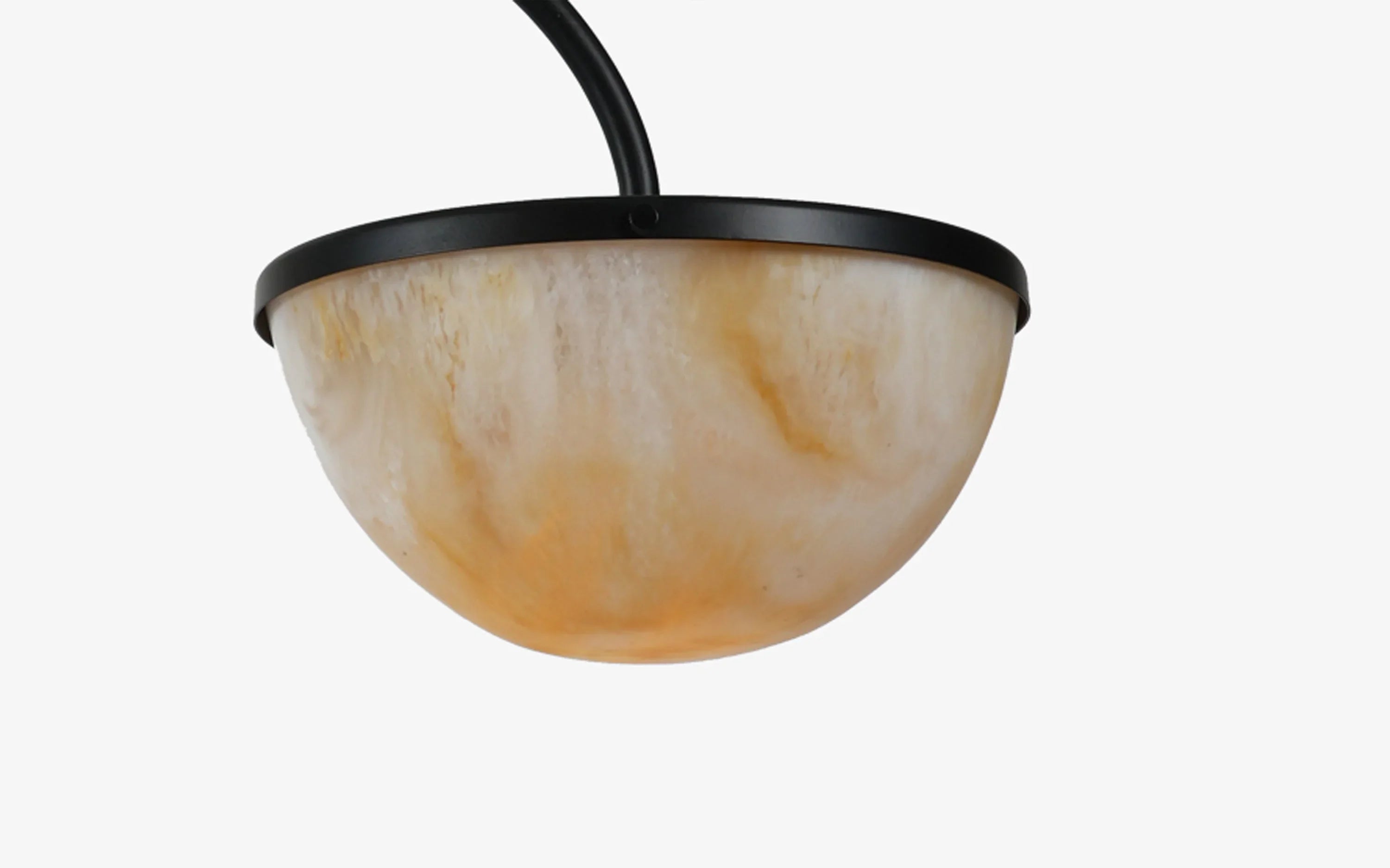 Crater Arc Floor Lamp | Mild Steel and Resin