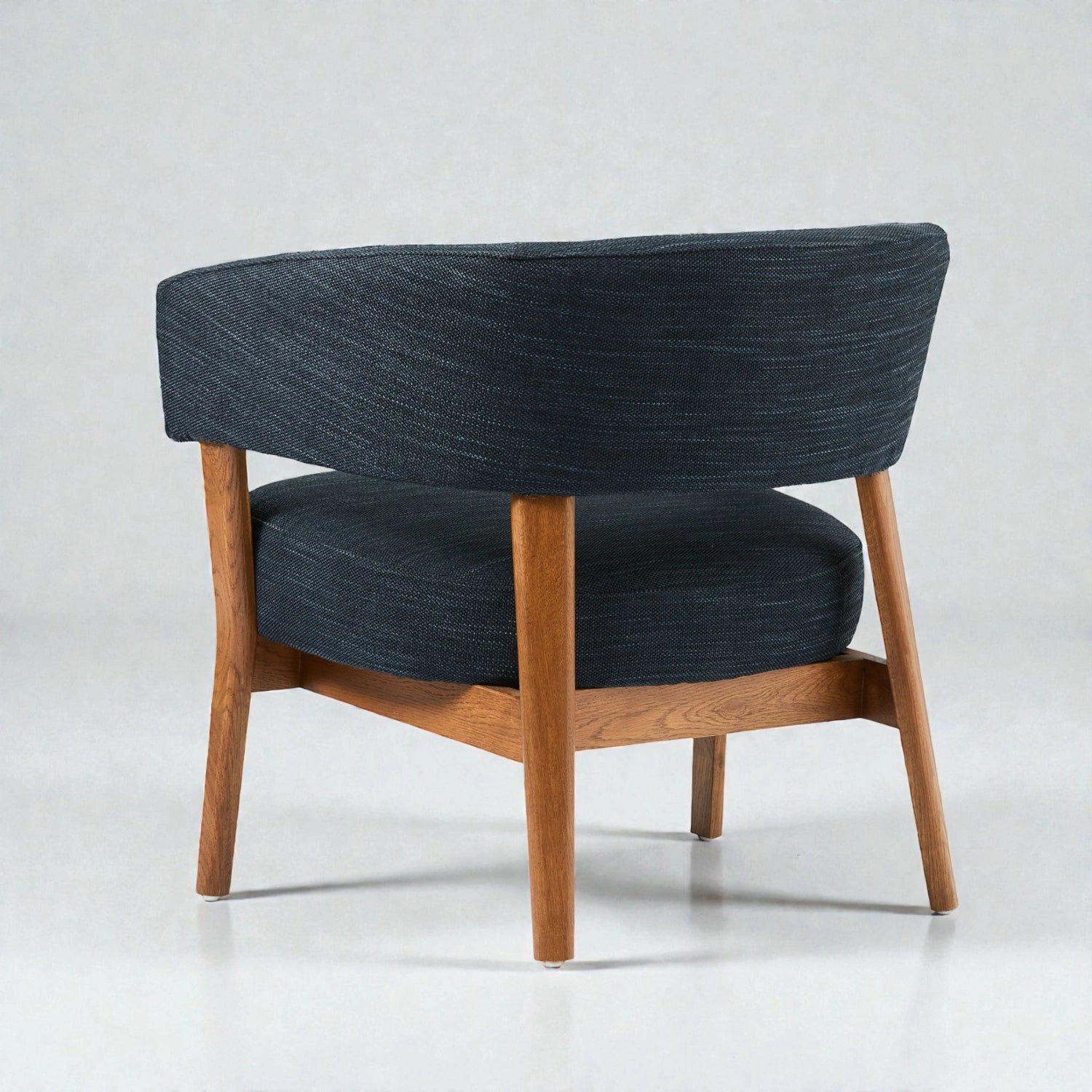 Judo Teak Wood & Fabric Upholstery Chair