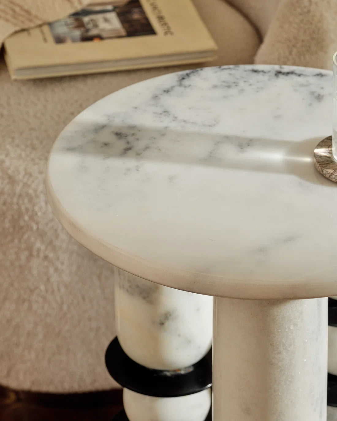 Obblo - Panther white | Side Table