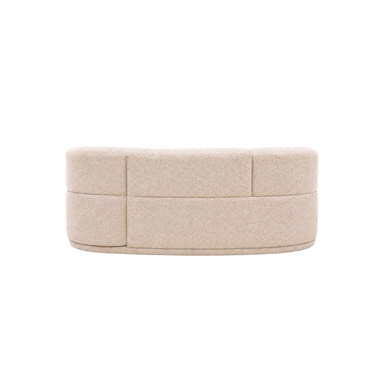 Velune Off White Boucle 3 Seater Swivel Sofa