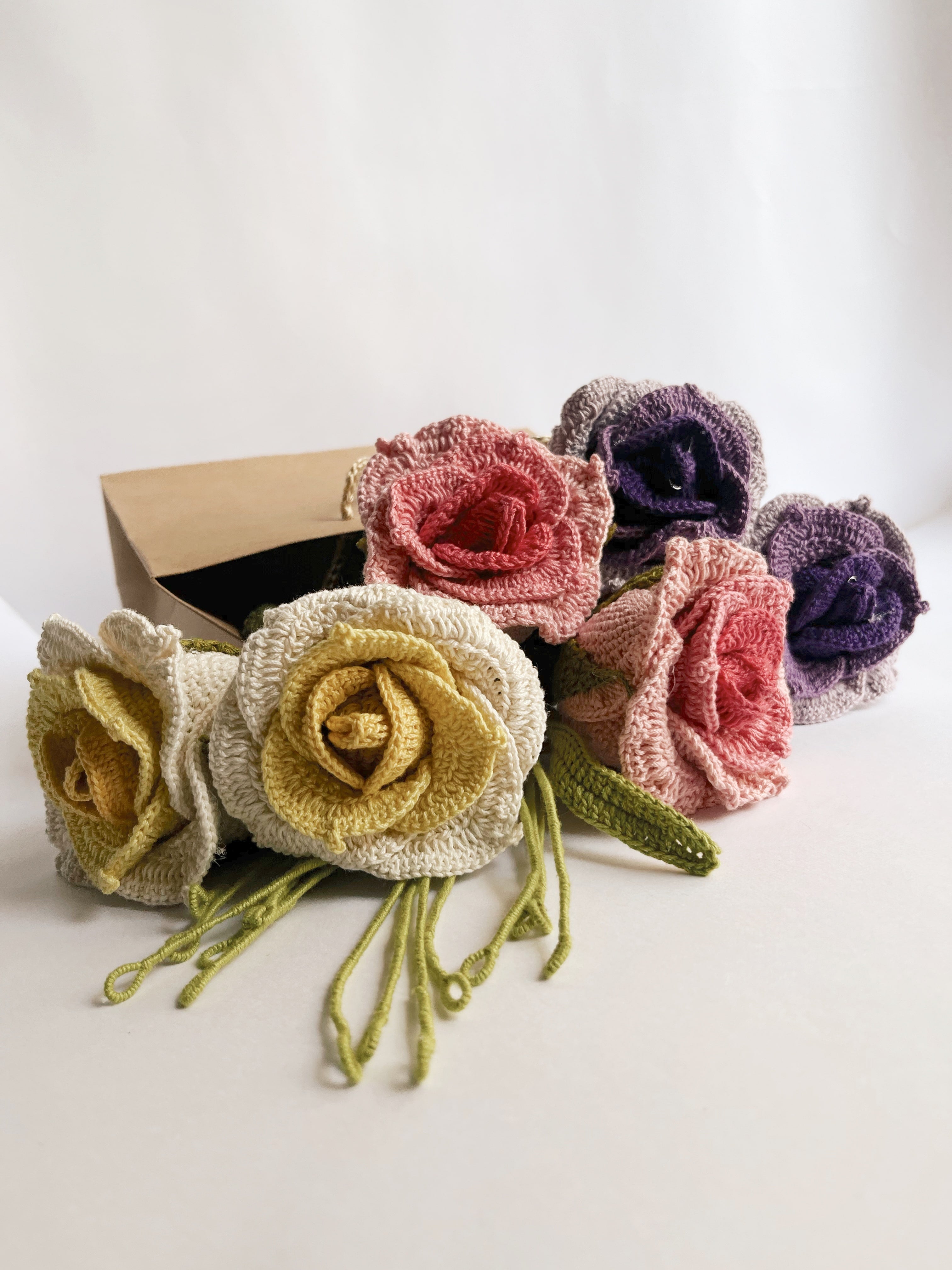 Gradient Thai Rose  - Crochet Flower