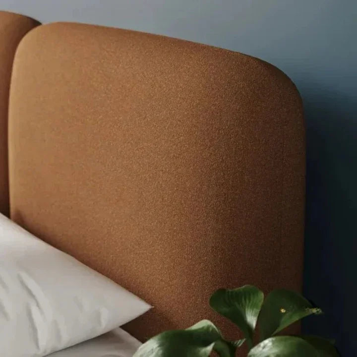 Copenhagen Cloud Bed with Plush Boucle Upholstery