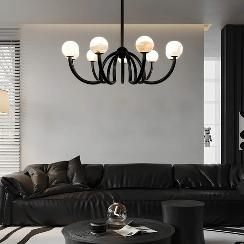 Noir Alabaster chandelier