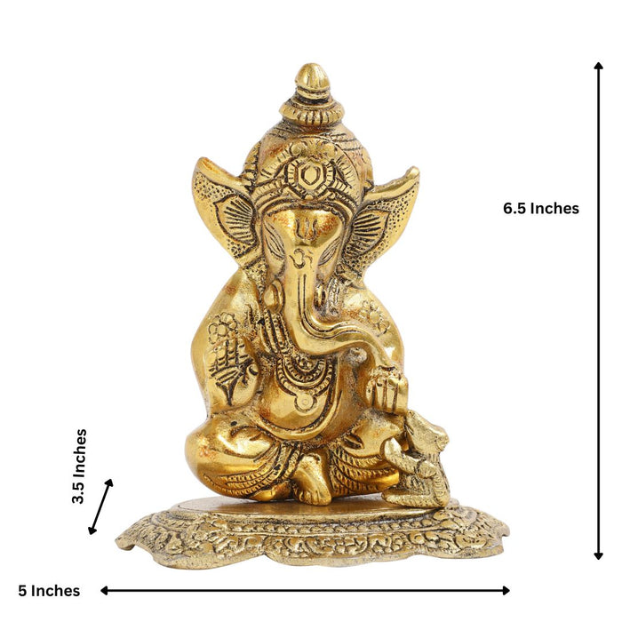 Lord Ganesh Idol with Red Velvet Gift box