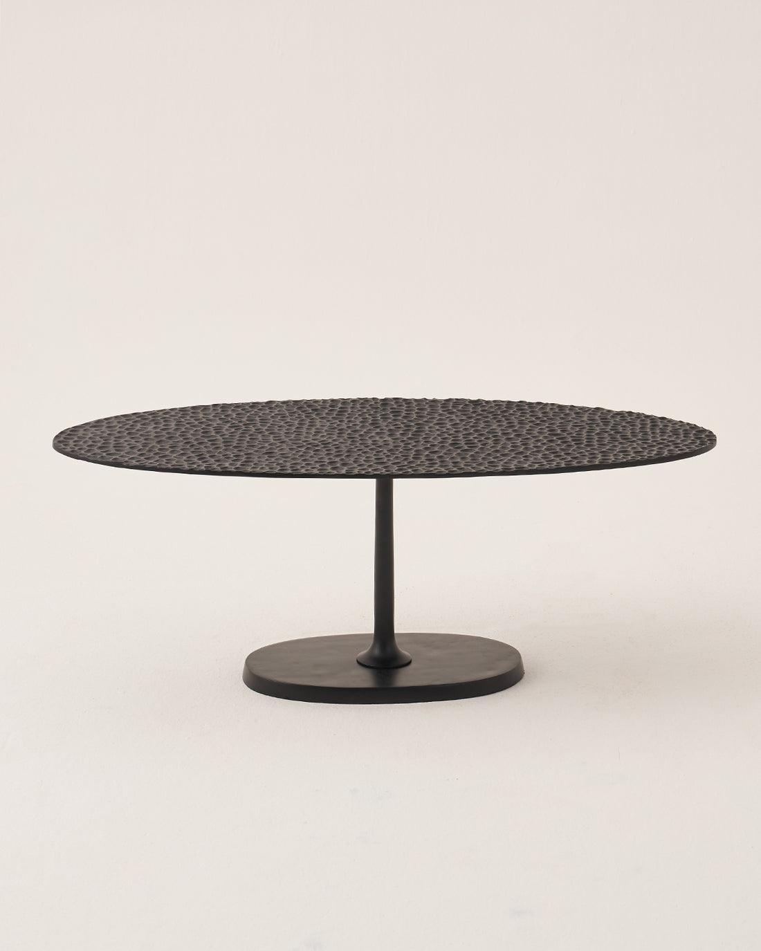 Hive Coffee Table for Living Room | Coffee Table with Pedestal Base | Designer Center Table
