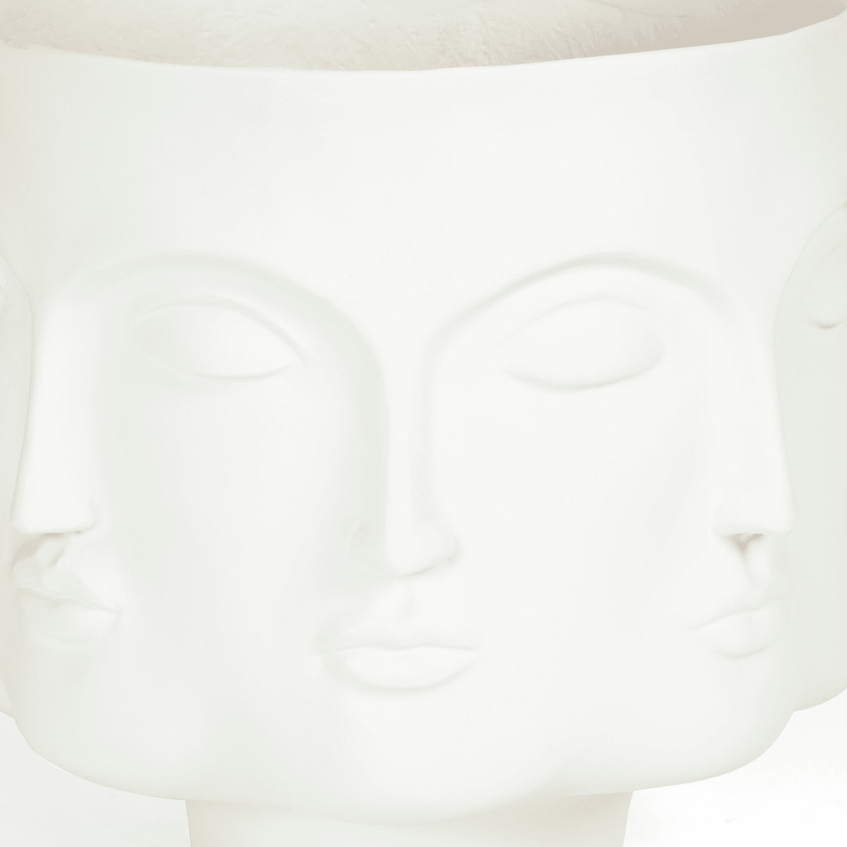 Edgar Multi Faced Planter White