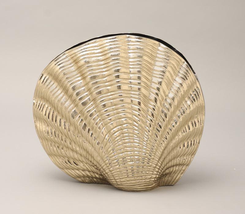 Shells Vase | Gold Finished and Black Powder Coated
