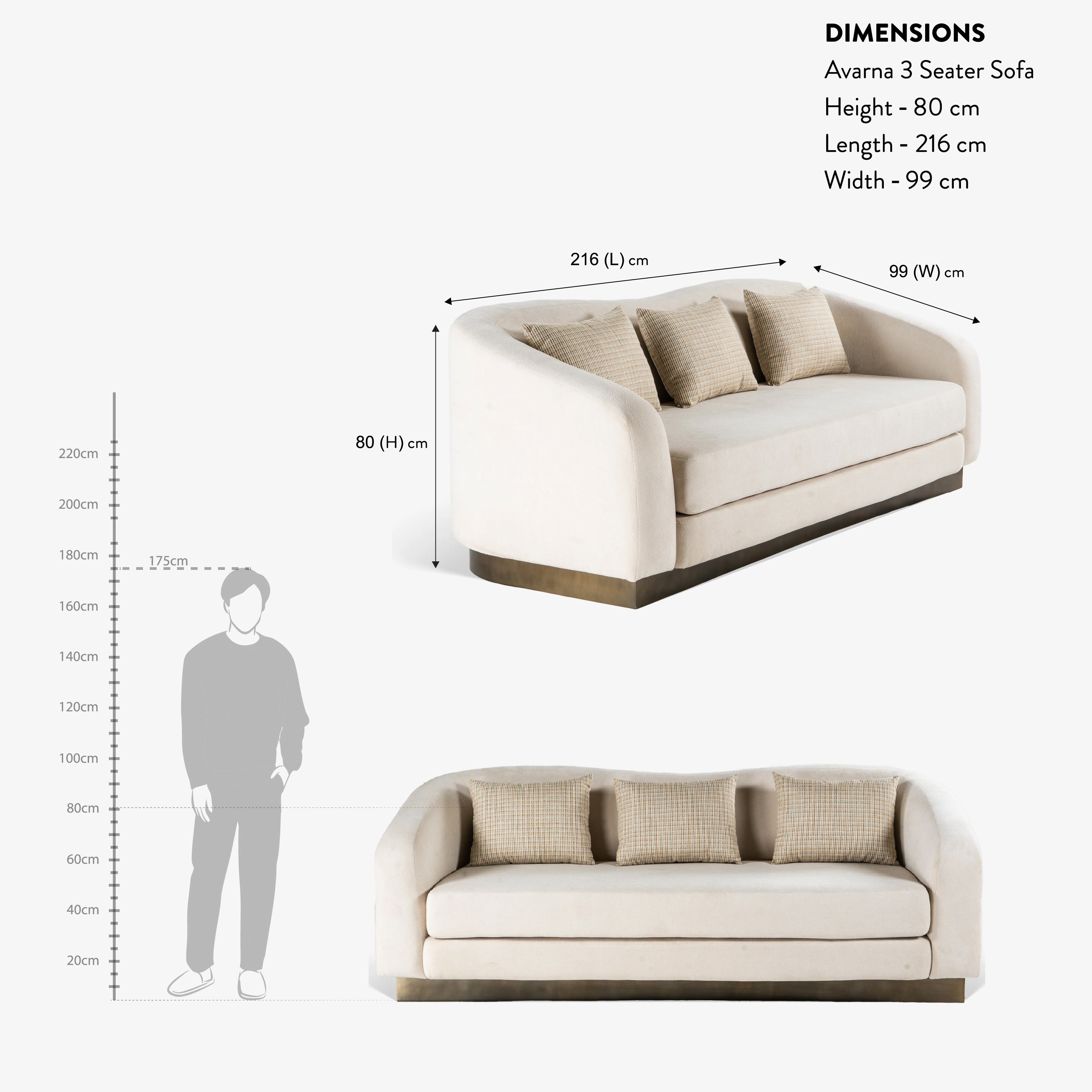 Avarna 3 Seater Sofa