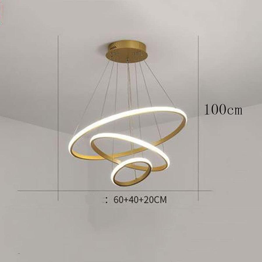 Modern Spiral LED Chandelier Light for Living Room | 3 Color Changing Acrylic Ceiling Hanging Light | Luxury Pendant Light for Home Decor