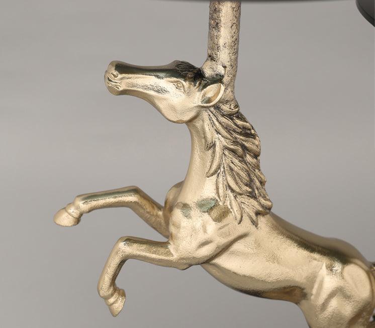 Majestic Stallion End Table | Designer Sofa Side Table | Luxurious Centerpiece for Living Room