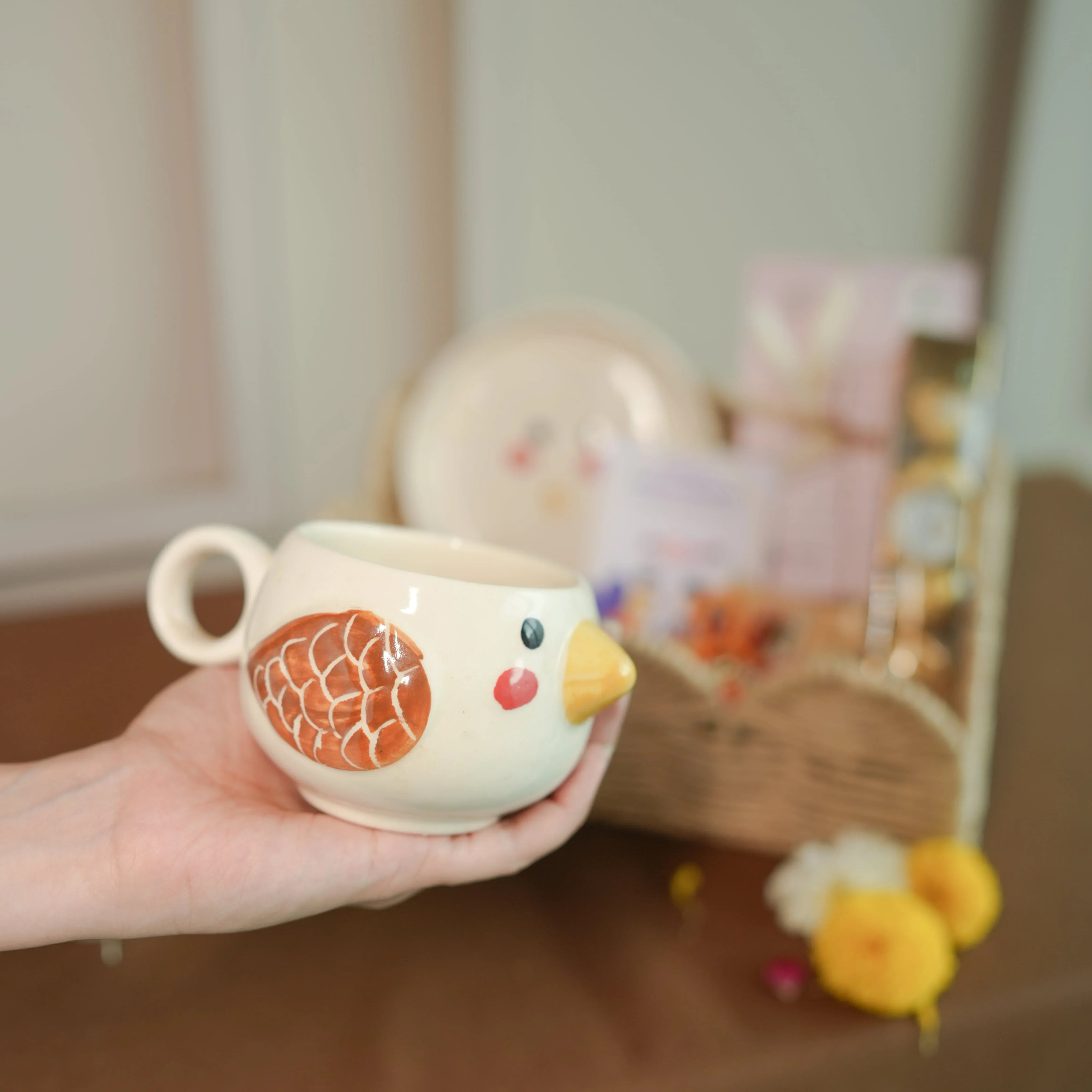 Rakhi Gift Hamper for Sister | Rakshabandhan Gift Set with Mug, Plate & Chocolates