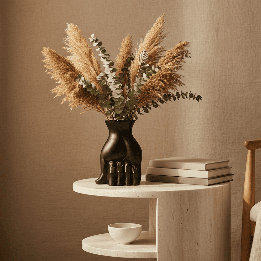 Angus Black Vase