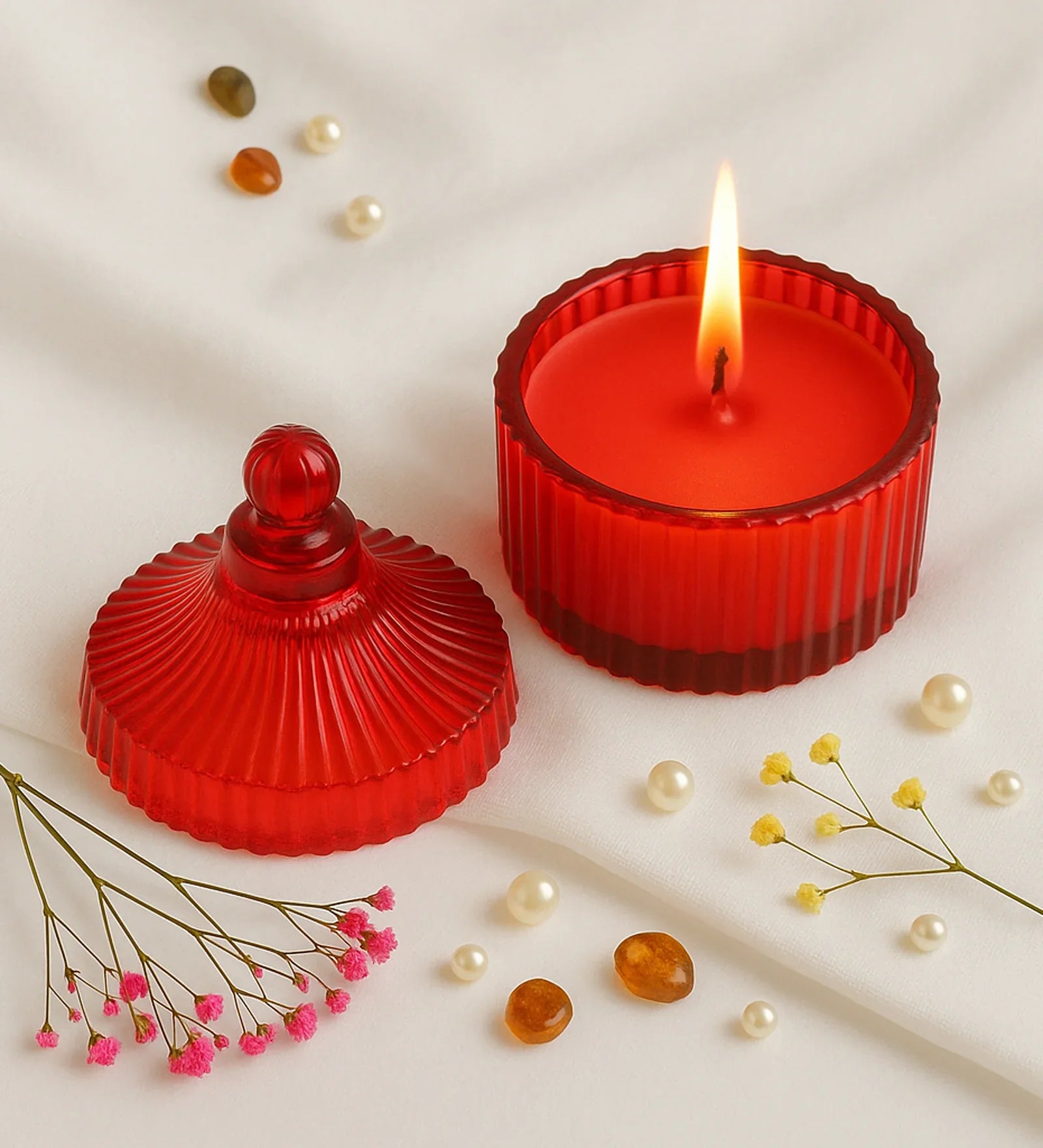 Elara Crimson Candle