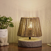 Modern Decorative Table Lamp | Rope Resin Table Lamp for Bedroom Side Table | Night Lamp