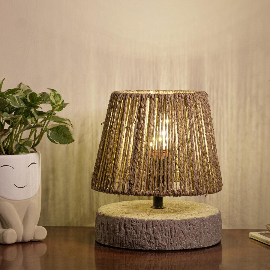 Modern Decorative Table Lamp | Rope Resin Table Lamp for Bedroom Side Table | Night Lamp