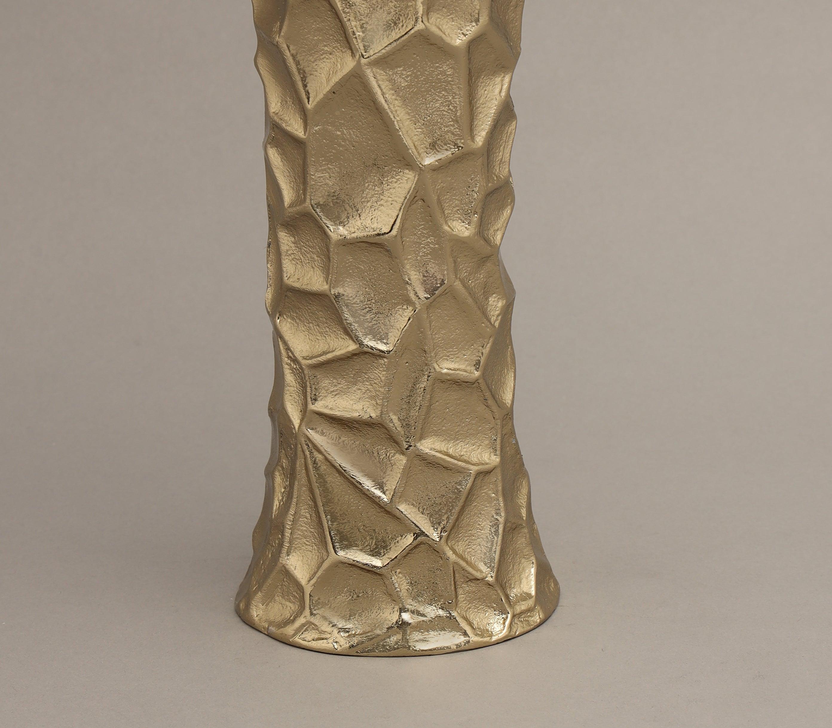 Faceted Vase | Gold Finished