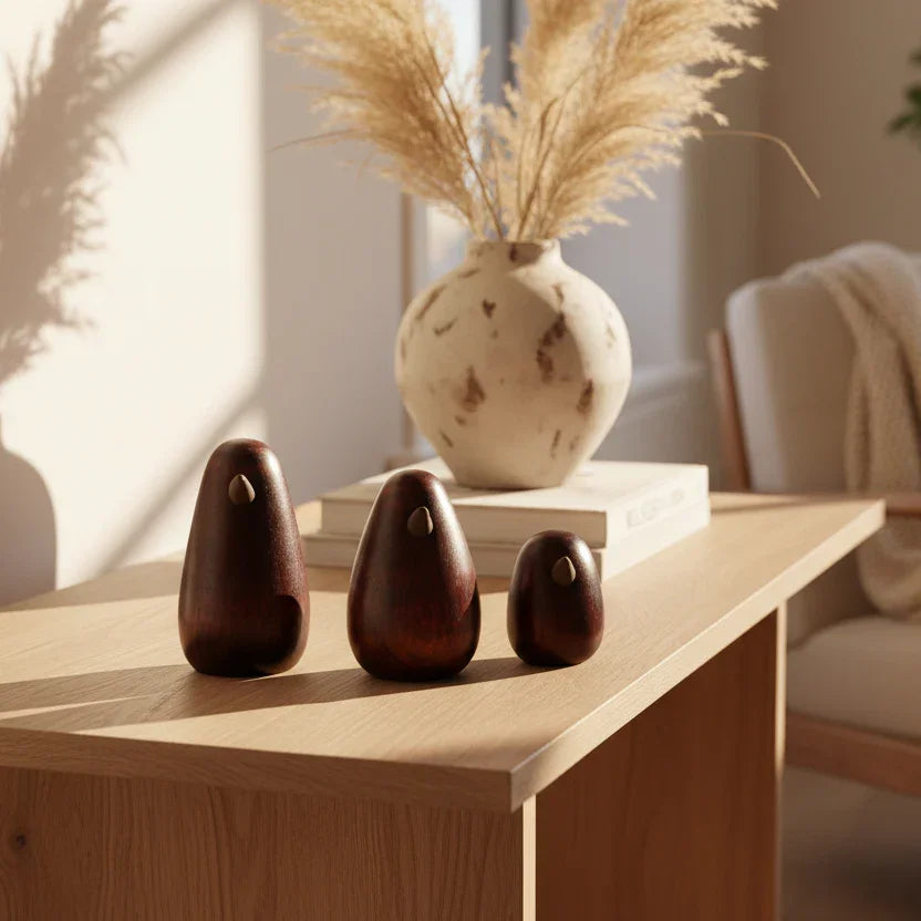 Handcrafted Wooden Bird Decor