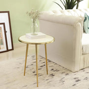 Crown Gold End Table | Royal Modern Side Table for Living Room & Bedroom