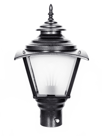 Classic Black Big Outdoor Gate Light