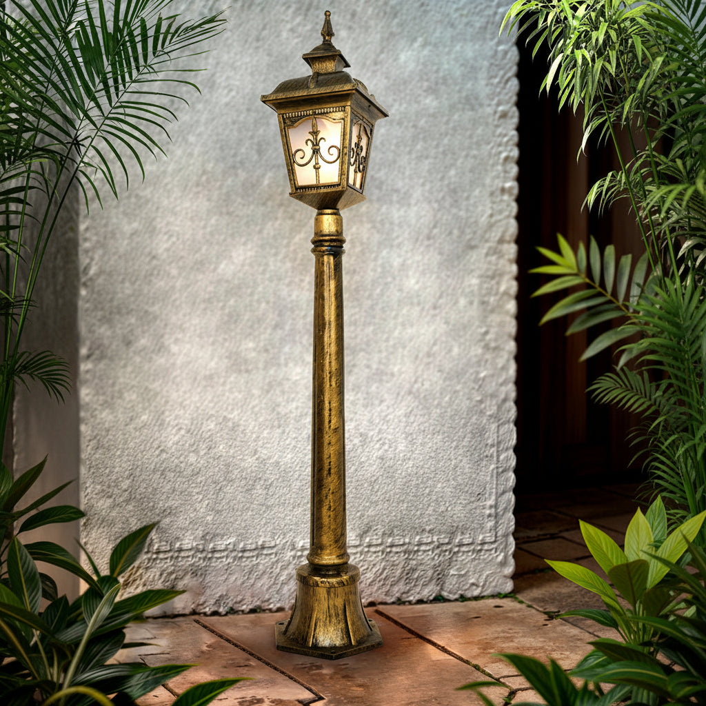 Lamp Post Lights Indoor/Outdoor, Vintage Street Light for Living Room, Lawn, Pathway, Driveway, Front/Back Door