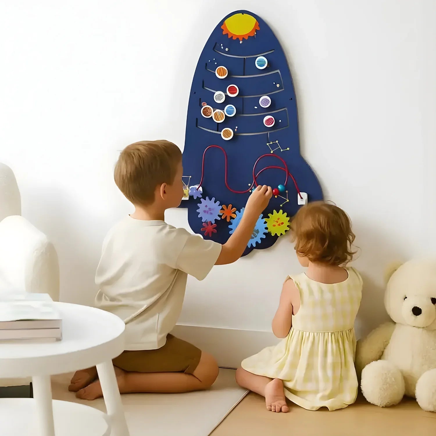 Creativity Small Rocket Wall Toy with Motor Skill Development