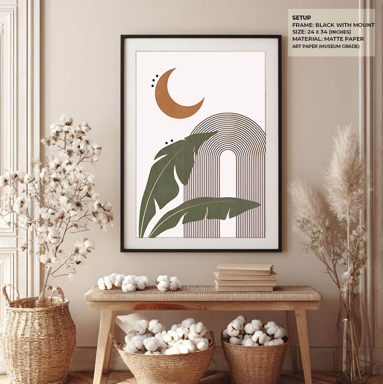 Moonlit Tropics Wall Painting