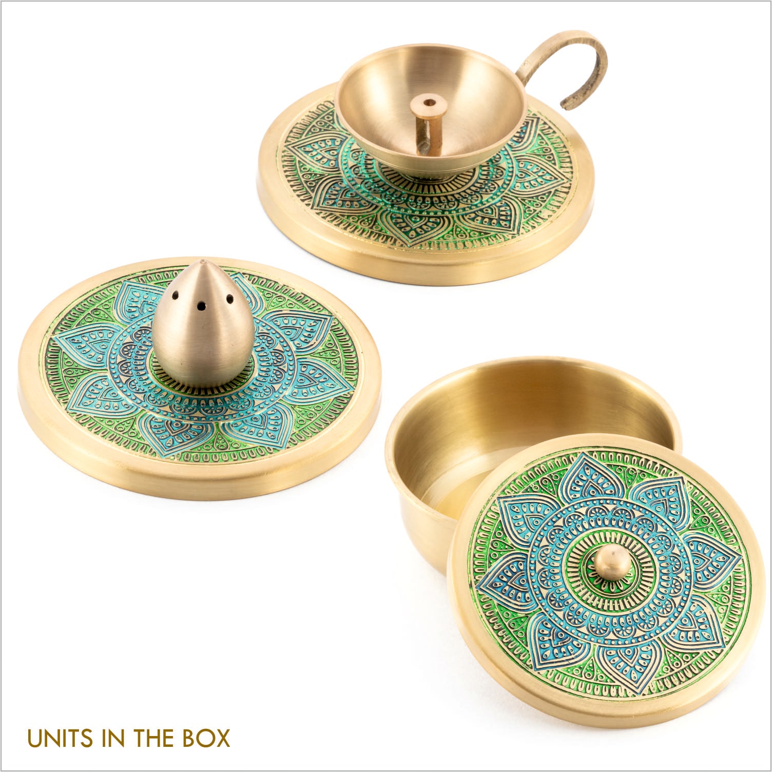 Gift Box : Puri Diya + Incense Holder