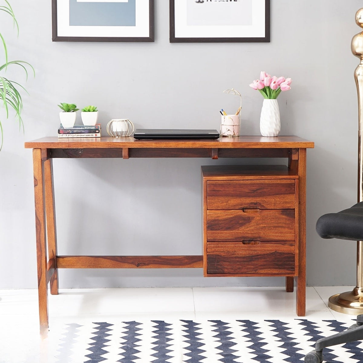 Neptune Desk | Sheesham Wood,