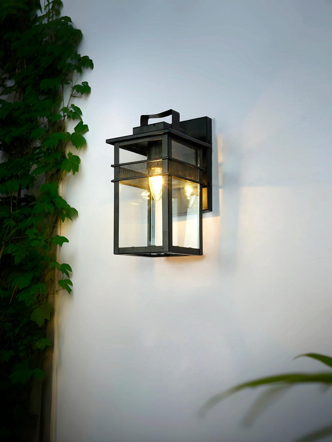 Black Mesh Outdoor Wall Sconce