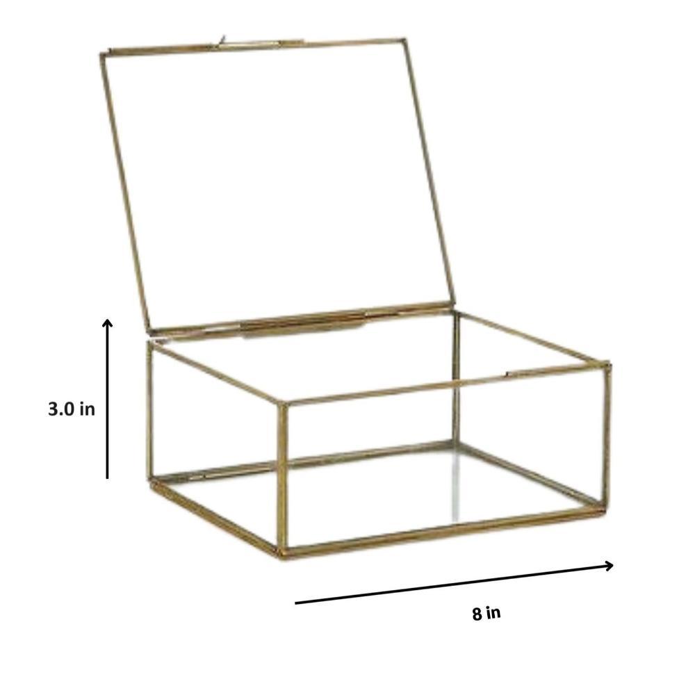 Brass Glass Mirror Box