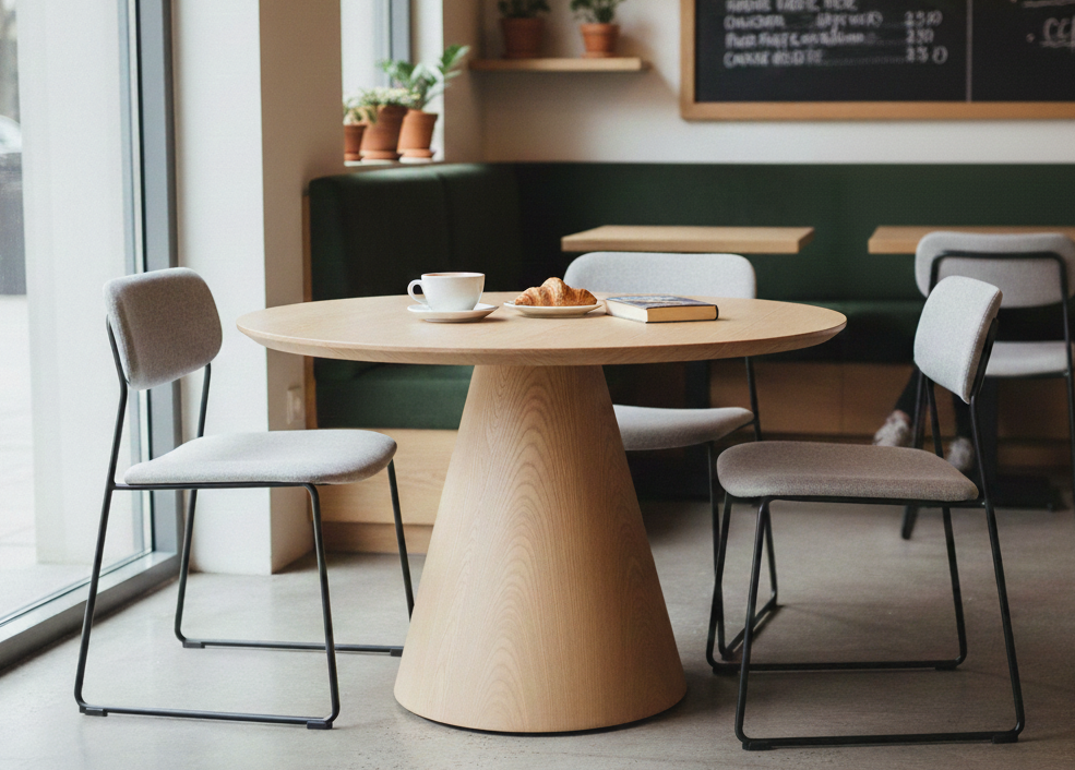 Cone Pedestal Table | Mango Wood