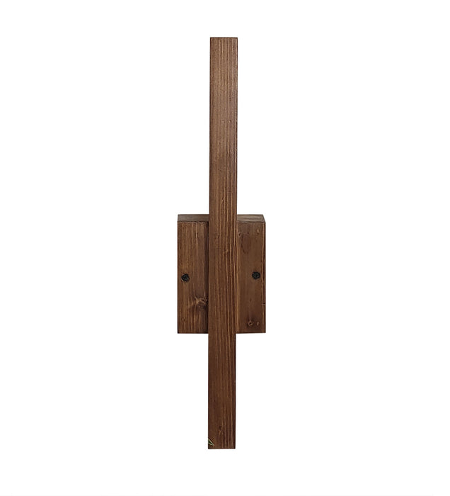 Lineo Brown Wooden Led Light for Home | Wall Mounted Lamp