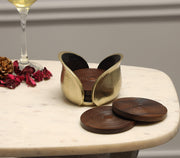 Tulip Coaster | Aluminum and Wood