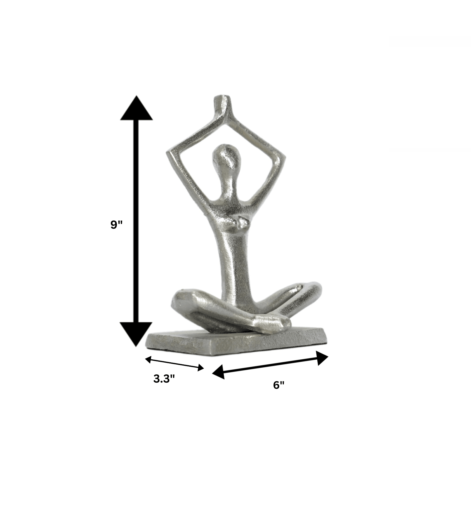 Modern Metal Sculpture of a Woman in a Yoga Pose for Home Decor Items & showpieces Items, Decorative Showpiece for Living Room, Bedroom, Dinning Room